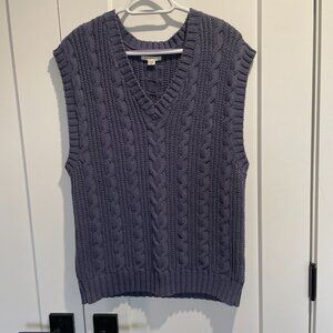 American Eagle Cable Knit Cotton Vest(Unisex)